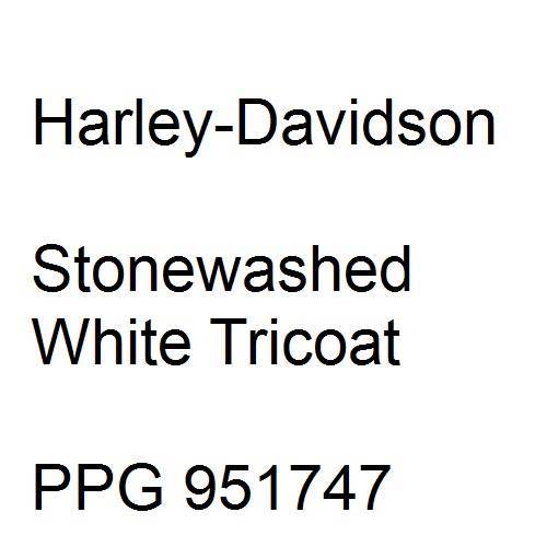 Harley-Davidson, Stonewashed White Tricoat, PPG 951747.